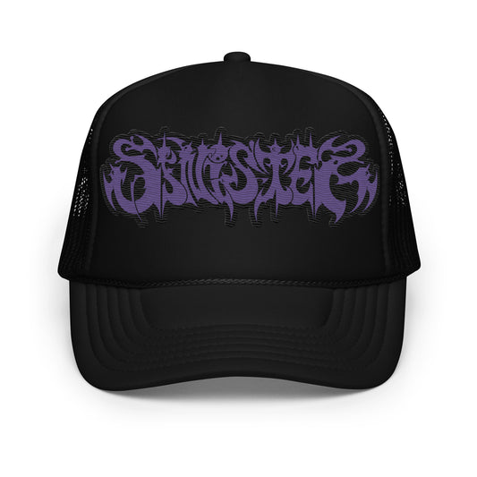 Purple Branded Puff Otto Foam Trucker