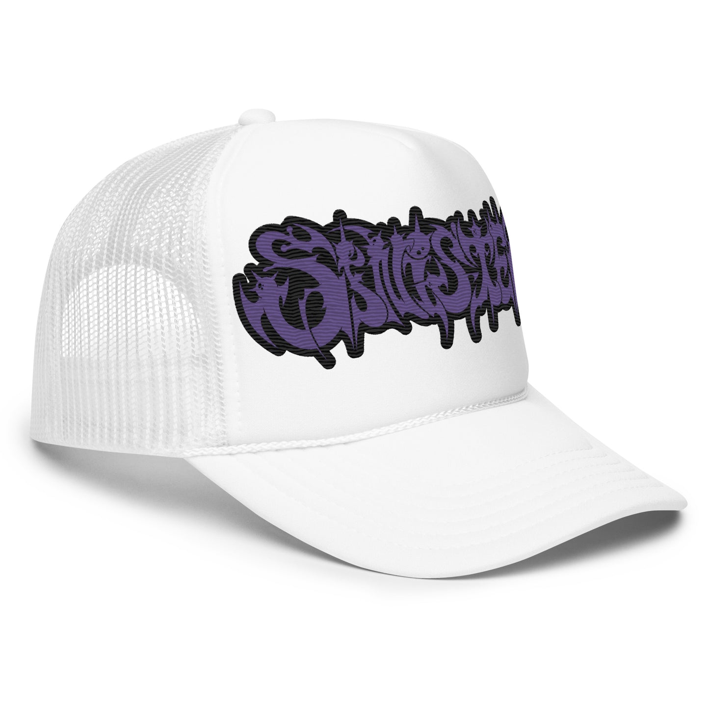 Purple Branded Puff Otto Foam Trucker