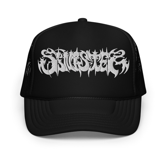 White Branded Puff Otto Foam Trucker