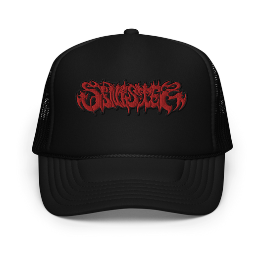 Red Branded Otto Foam Trucker