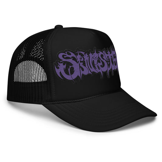 Purple Branded Puff Otto Foam Trucker