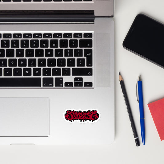 Red Branded Diecut Sticker